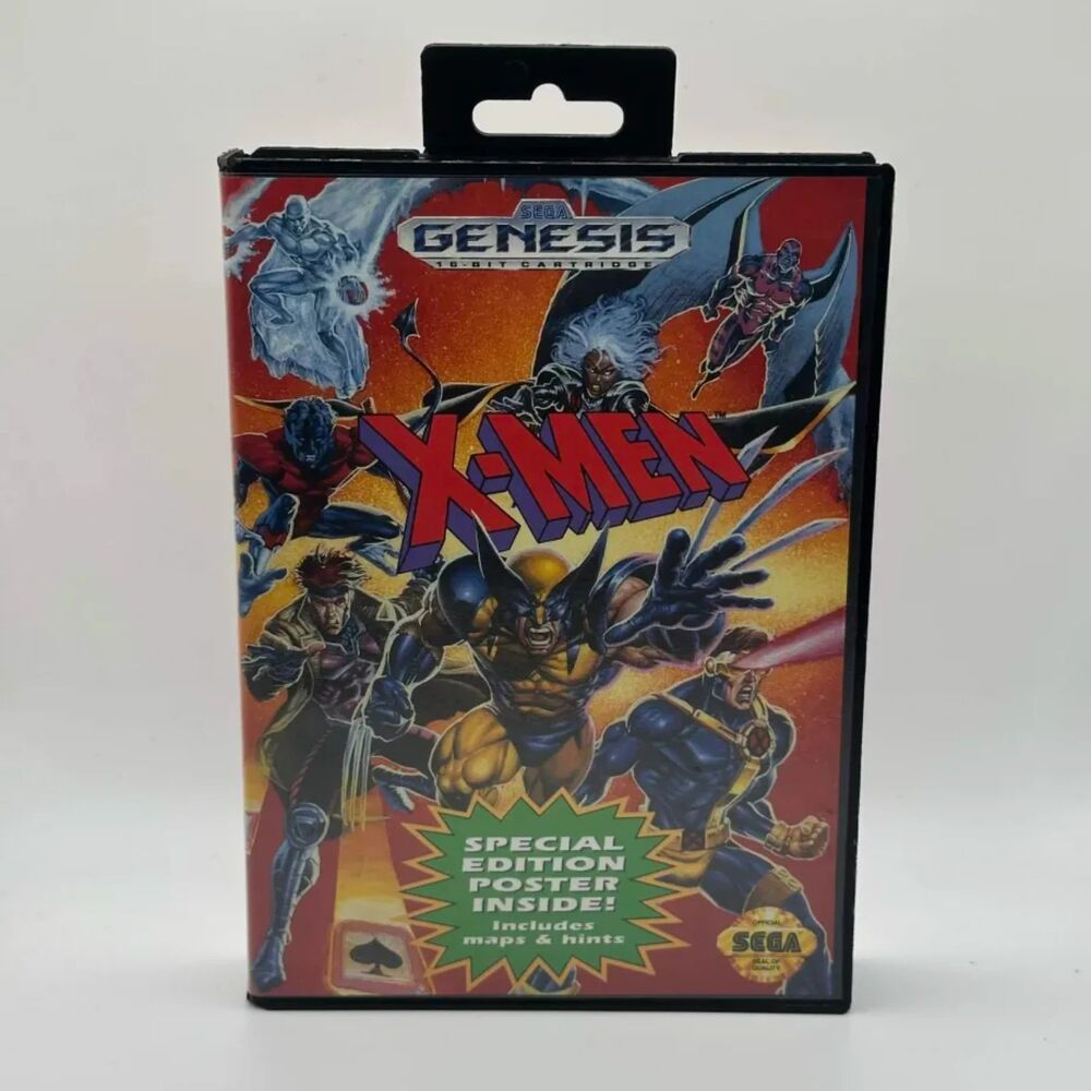 X-Men (Sega Genesis) - CIB poster included